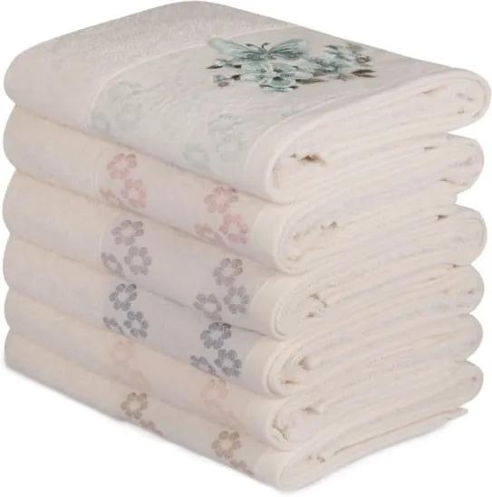 Sada 6 bavlnených uterákov Daireli Maria, 50 × 90 cm