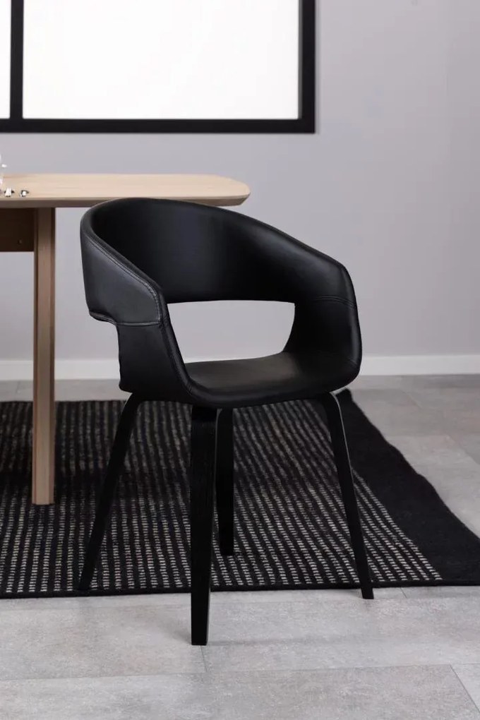 Jídelní židle Nova ekokůže/černá