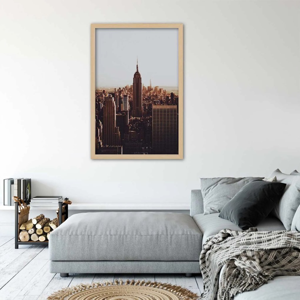 Gario Plagát Empire state building NYC Farba rámu: Bez rámu, Rozmery: 40 x 60 cm