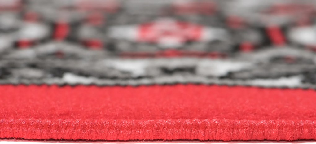 TA Koberec N634B RED EUFRAT ESM Červený Obdĺžnikový Rozmer: 80x150 cm