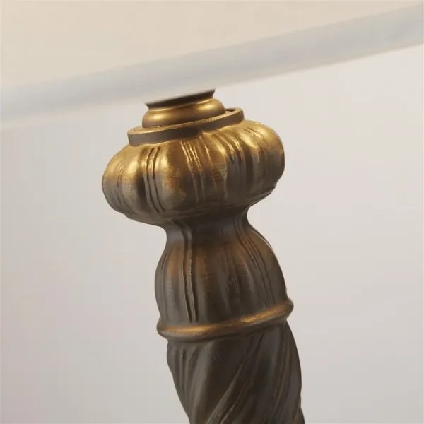 Searchlight EU46092WH - Stolná lampa AMY 1xE27/60W/230V