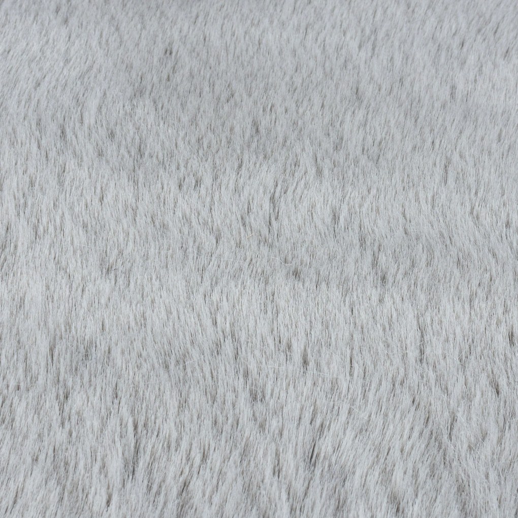 Kusový koberec Ivy Faux Fur Grey, 120x170, šedá, obývacia izba, Flair Rugs