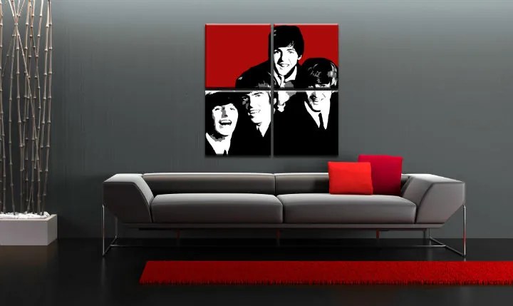 Ručne maľovaný POP Art obraz Beatles | rôzne rozmery