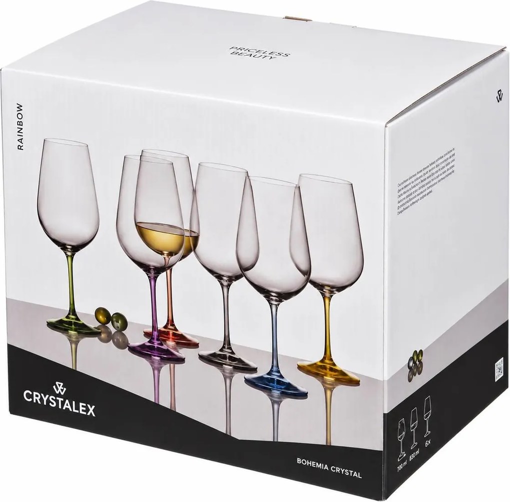 Crystalex poháre na víno VIOLA Spectrum 350 ml 6 ks