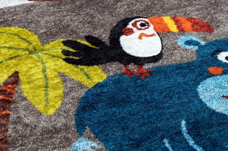 Dywany Łuszczów, Detský kusový koberec Junior 51858.802 Animals, 160x220, viacfarebná, detská izba