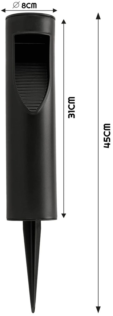 ECOLIGHT LED solárna záhradná lampa IP54