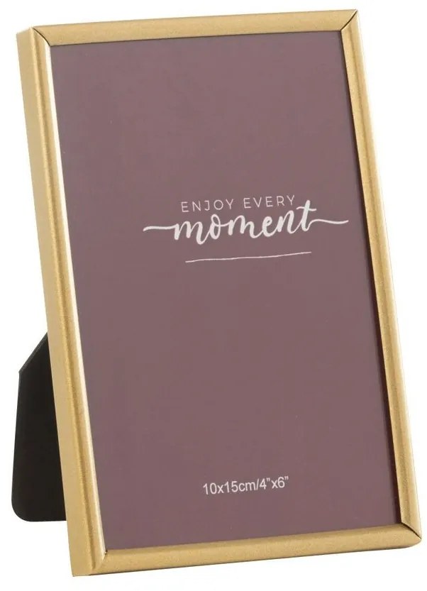 Zlatý kovový fotorámik Tracy Matt - 10,5*1*15,5 / 10*15 cm