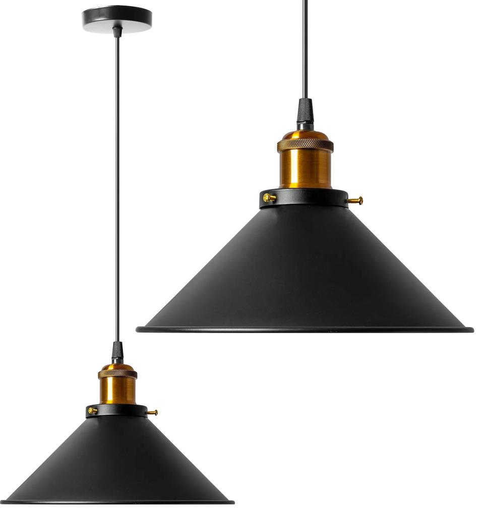 Toolight Porto, stropné svietidlo 1xE27 APP016-1CP, čierna, OSW-00204