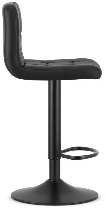 Barová stolička PROT - čierny zamat / čierny podstavec