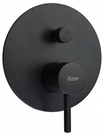 Rea Lungo - podomietkový vaňový set so sprchou + box P6300 - komplet sada, čierna, REA-P4112