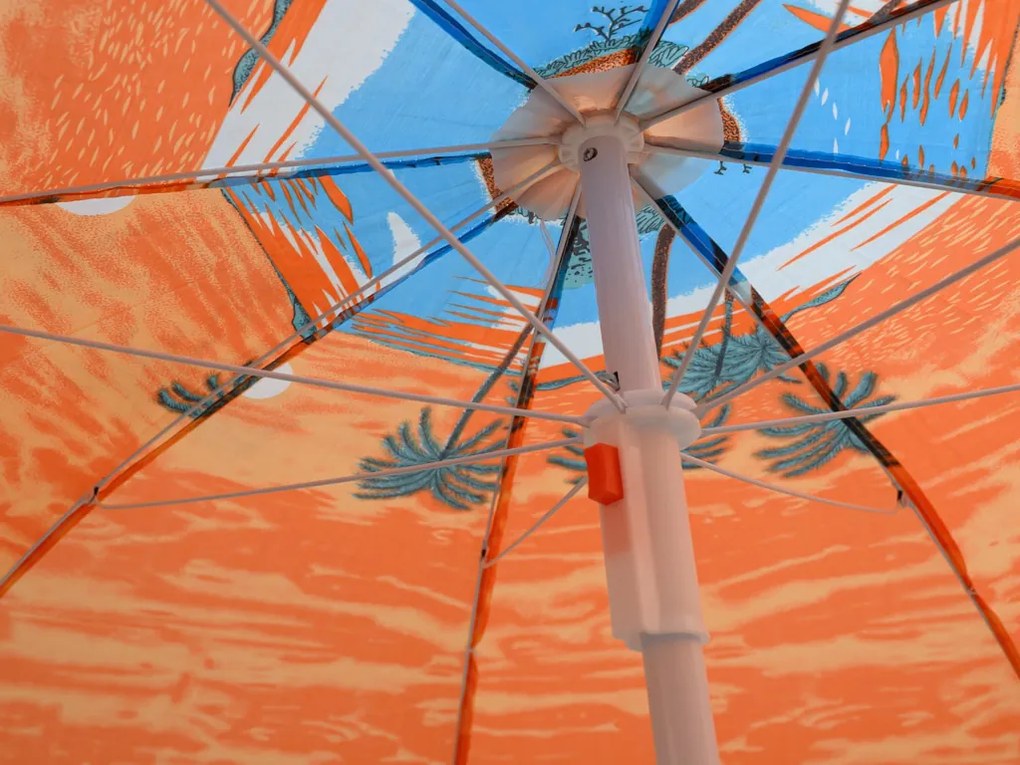 Slnečník SUNSET BEACH 180 cm, oranžový