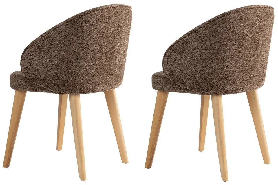 Sada jedálenských stoličiek Bentley Brown andLight Oak, 2 ks