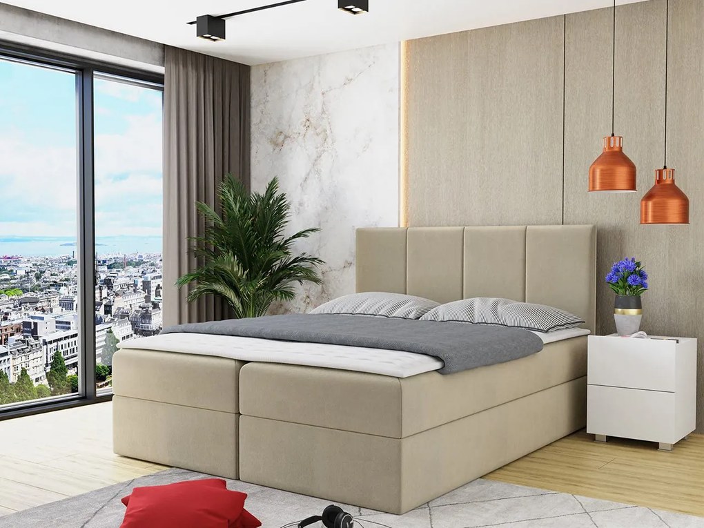 Kontinentálna posteľ Gonzo, Dostupné poťahy: Manila 35, Rozmer postele: 160x200
