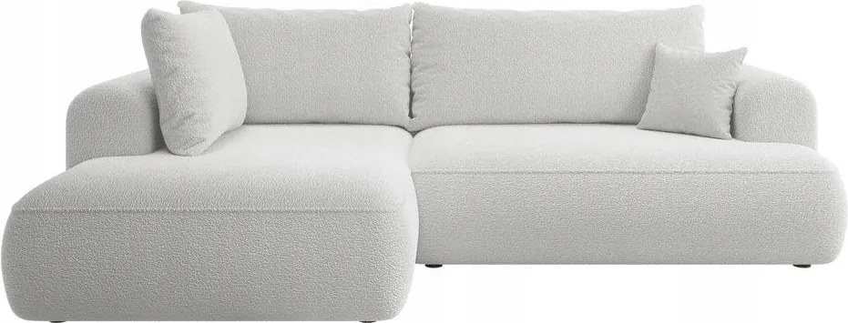 Rohová sedacia súprava Olivo II (L) (svetlosivá čierna)