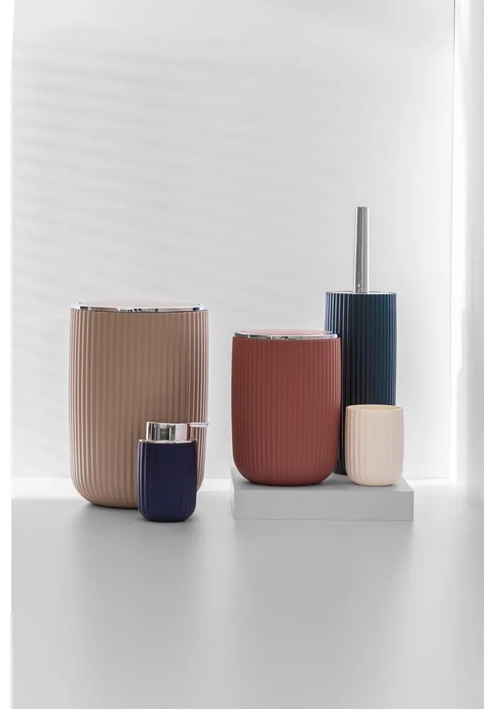 Krémovobiely pohárik na kefky Wenko Agropoli