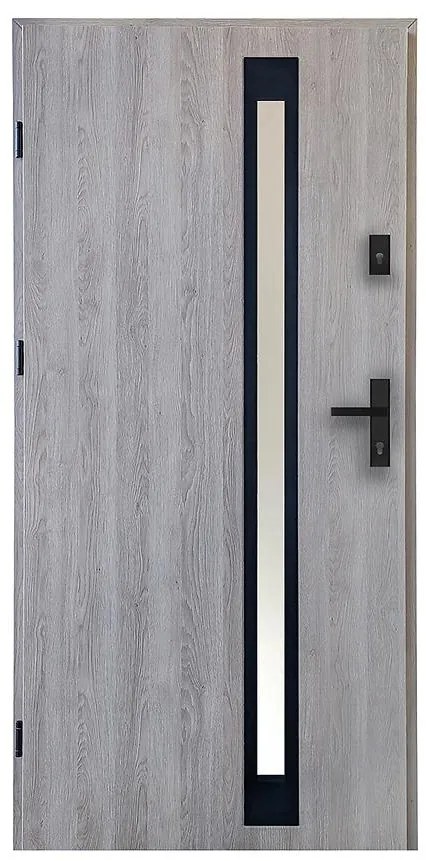 Dvere vchodové Rodos 90L surový dub