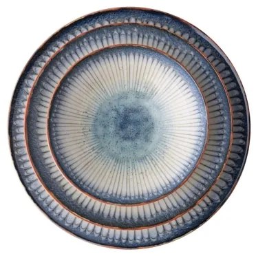 Jedálenská súprava 24 ks modrá/porcelán