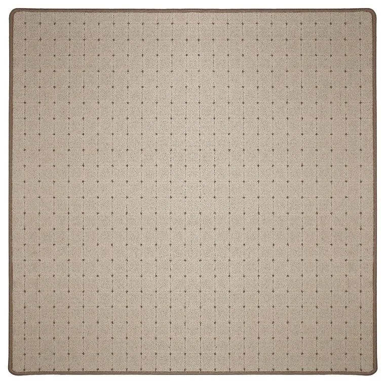 Vopi koberce Kusový koberec Udinese béžový štvorec - 80x80 cm