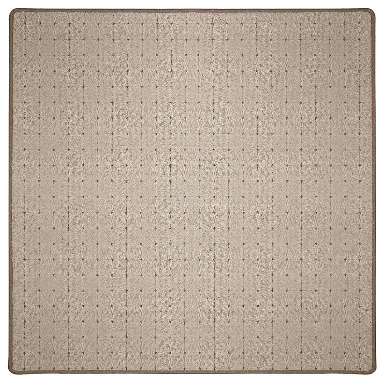 Vopi koberce Kusový koberec Udinese béžový štvorec - 400x400 cm