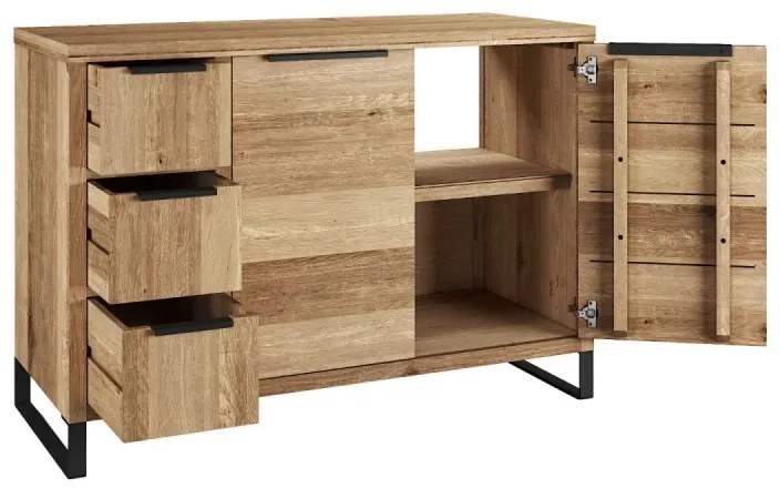 furniture-nabytek.cz - Masívny podstavec pod umývadlo Sydney z divokého duba, olejovaný, hnedý – 105×45×74 cm