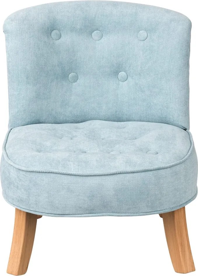 Detské kreslo špinavá modrá 17 cm a 25 cm Drevo