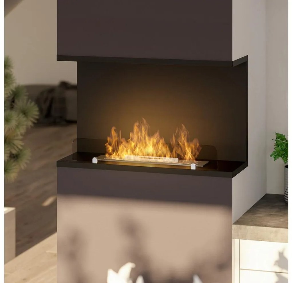InFire - Vstavaný BIO krb 80x45 cm 3kW čierna IF0017