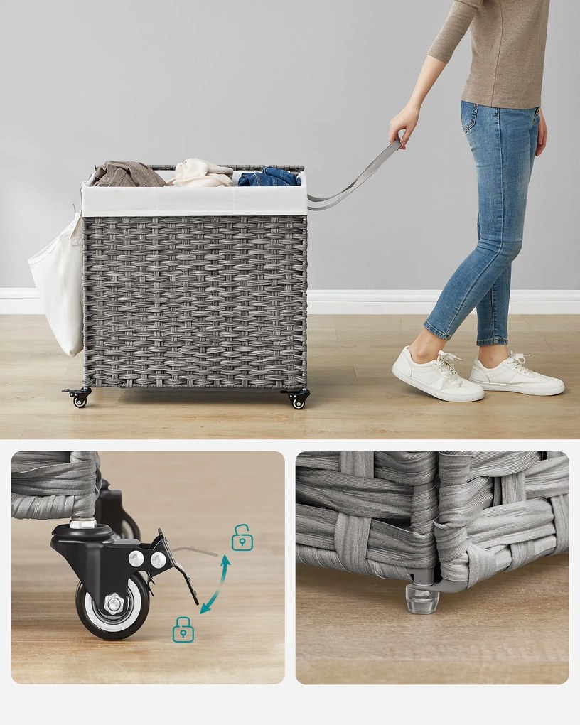 Kôš na bielizeň na kolieskach Darlene 140 l