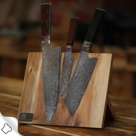 DELLINGER Manmosu - Professional Damascus nůž šéfkuchaře Santoku 180mm