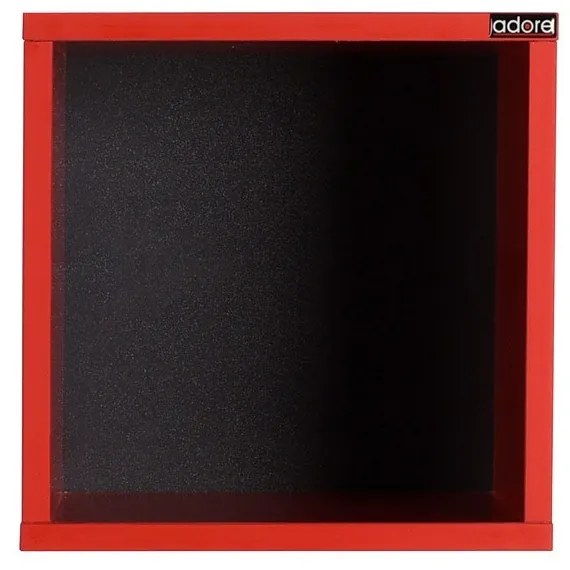 Nástěnná polička RAF 33x33 cm červená