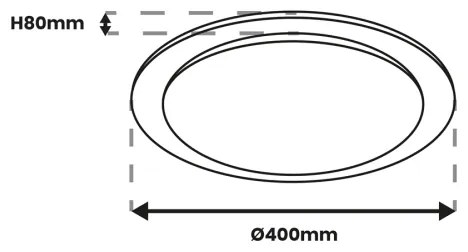 LED Stmievateľné stropné svietidlo ONTARIO LED/24W/230V 3000-6000K + DO