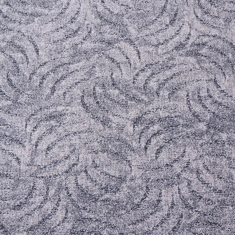 Metrážny koberec Scroll šedý, na mieru, šíře 5m, šedá, filc, obývacia izba, AladinWorld Expres