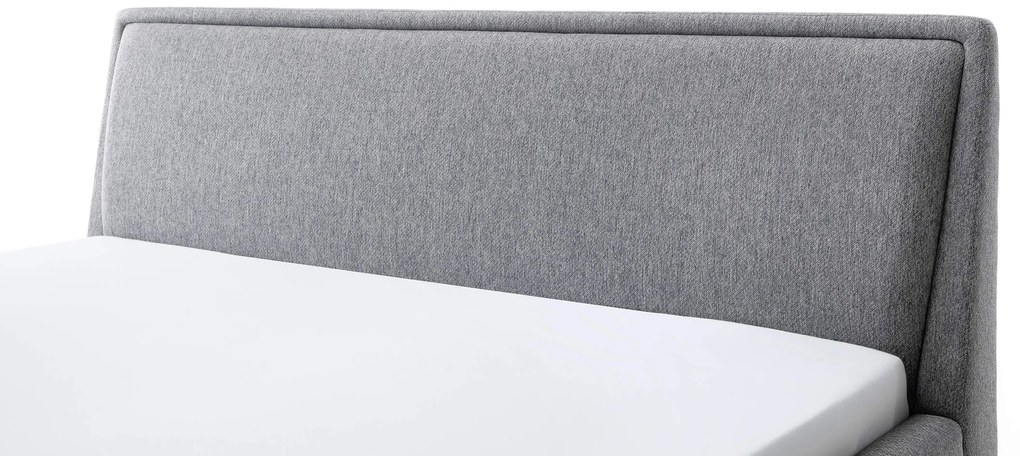Čalúnená posteľ deria 180 x 200 cm sivá MUZZA