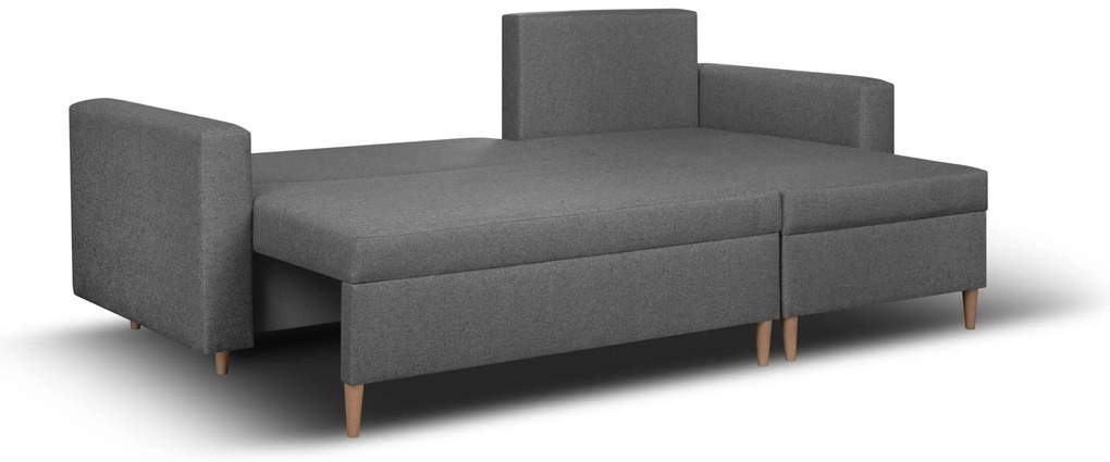 Rozkládací rohová sedací souprava KENO Tmavomodrá