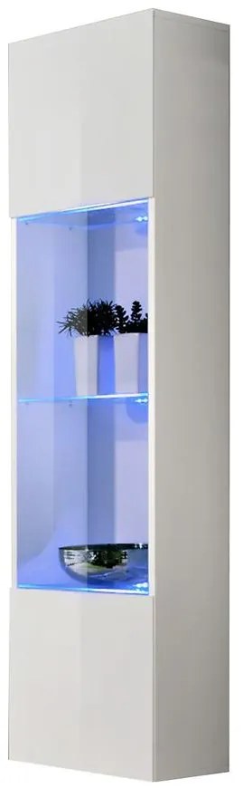 Vitrína Fly 42+Sklo biely+LED