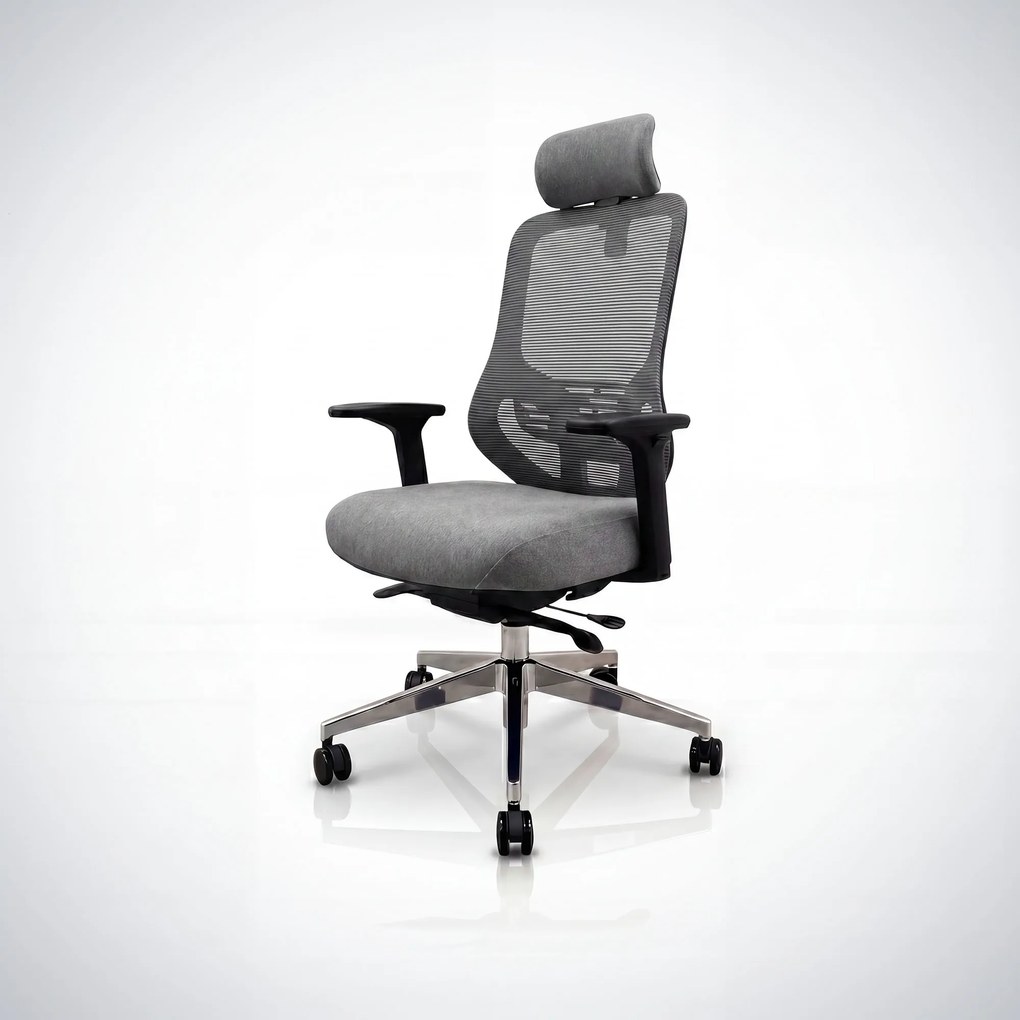 Ergonomická kancelárska stolička so sieťovinou tmavosivá AXIS