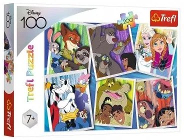 Trefl Puzzle Disney hrdinové 48x34cm 200 dílků