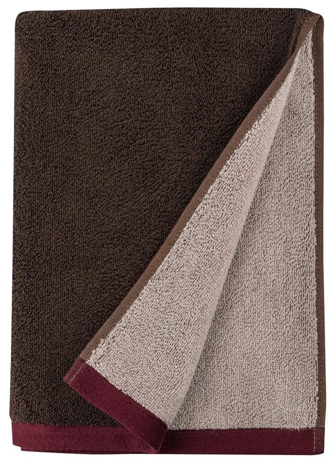 Hnedý froté uterák z Bio bavlny 50x90 cm Soft – Mette Ditmer Denmark