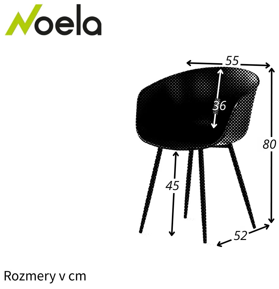 Noela Záhradná jedálenská stolička Rikke