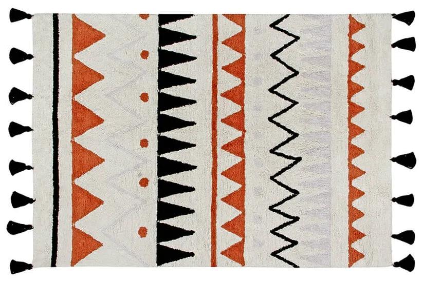 Prateľný koberec tecalzo 120 x 160 cm oranžový MUZZA