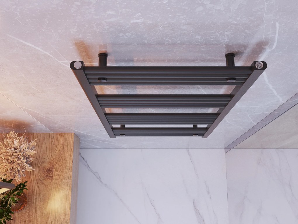 Gamma Erga Basic, vykurovacie teleso 1200x600 mm, 555 W, čierna, ERG-LAV-BASIC-12060-BK