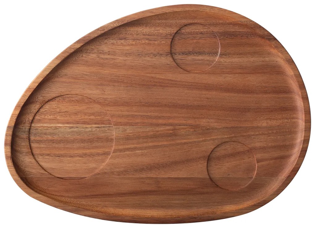 Podnos Triangle Agát 35 x 25 cm so zapustením - FLOW Wooden - 593700