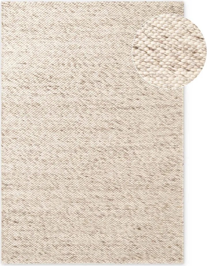 Béžový/v prírodnej farbe ručne tkaný vlnený koberec 160x230 cm Lyon Beans – Elle Decoration