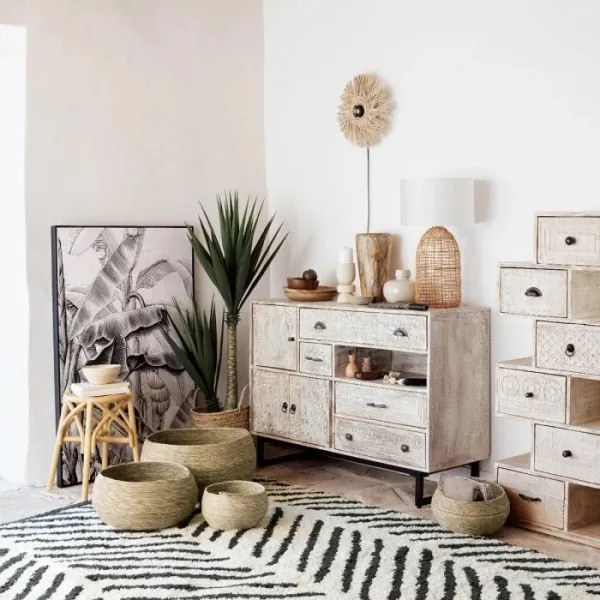 Atmosphera - Nástenné svietidlo TEA 1xE27/60W/230V slama