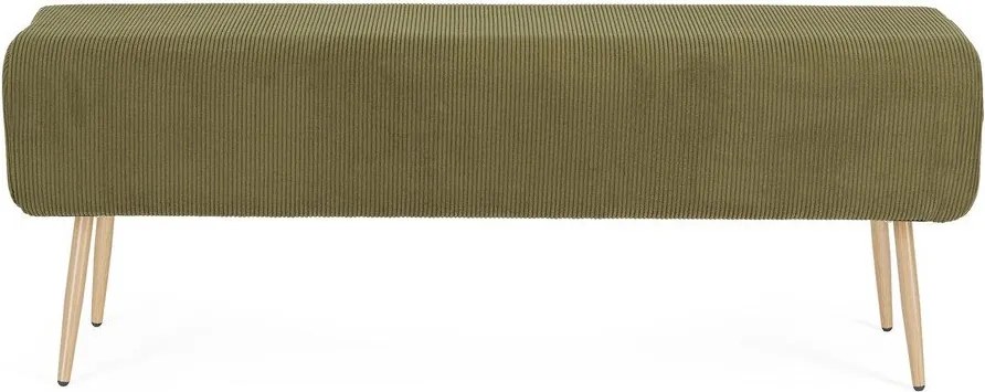 Zelená polstrovaná lavica Olga – Bizzotto