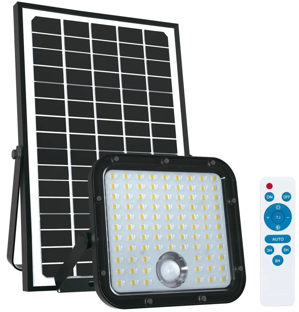 Kobi Vonkajší solárny reflektor so senzorom LED/30W/6,4V 4000K IP65 + DO KB0284