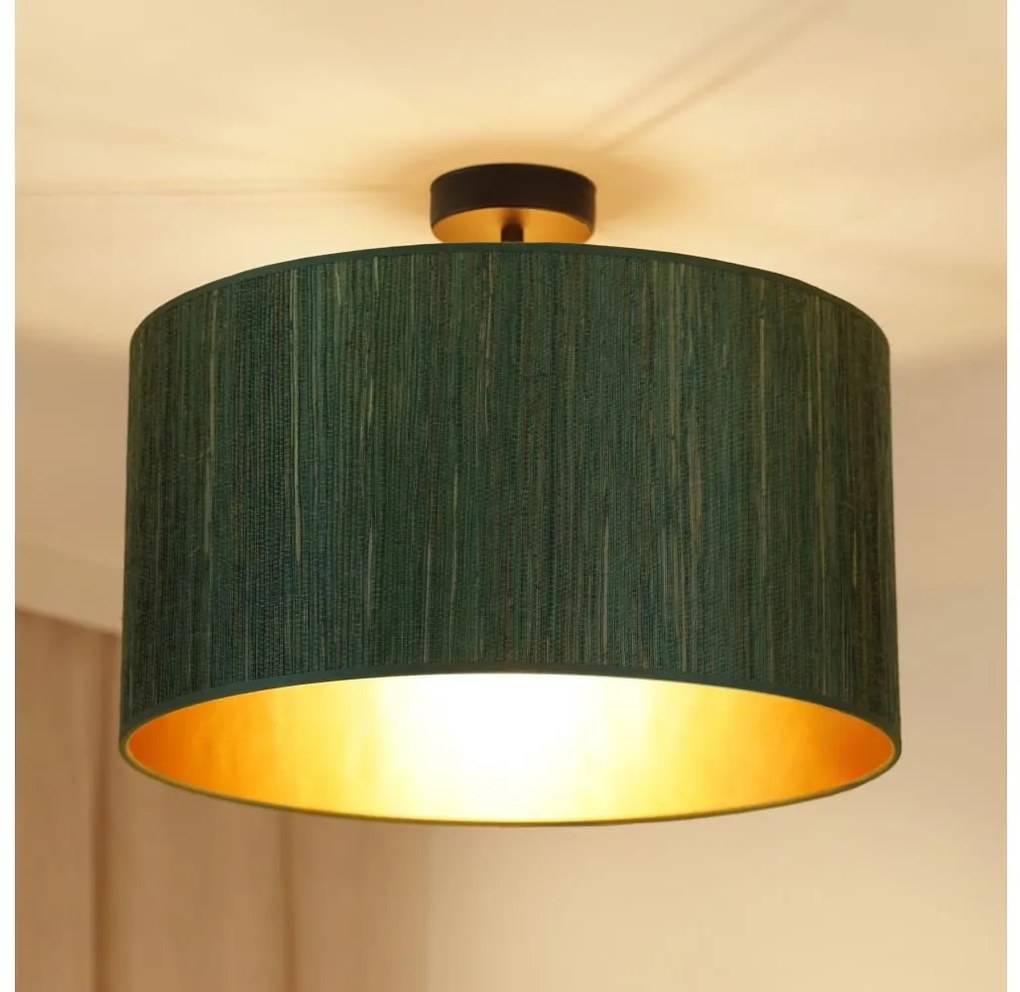 Brilagi - Prisadený luster BOSTON ROLLER 1xE27/15W/230V pr. 45 cm zelená/zlatá