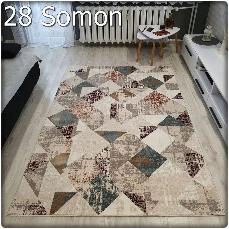 Dekorstudio Moderný koberec LUXESS vzor 28 bordový Rozmer koberca: 120x170cm