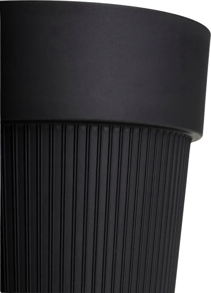 Sada 4 ks květináčů Silva Line černá