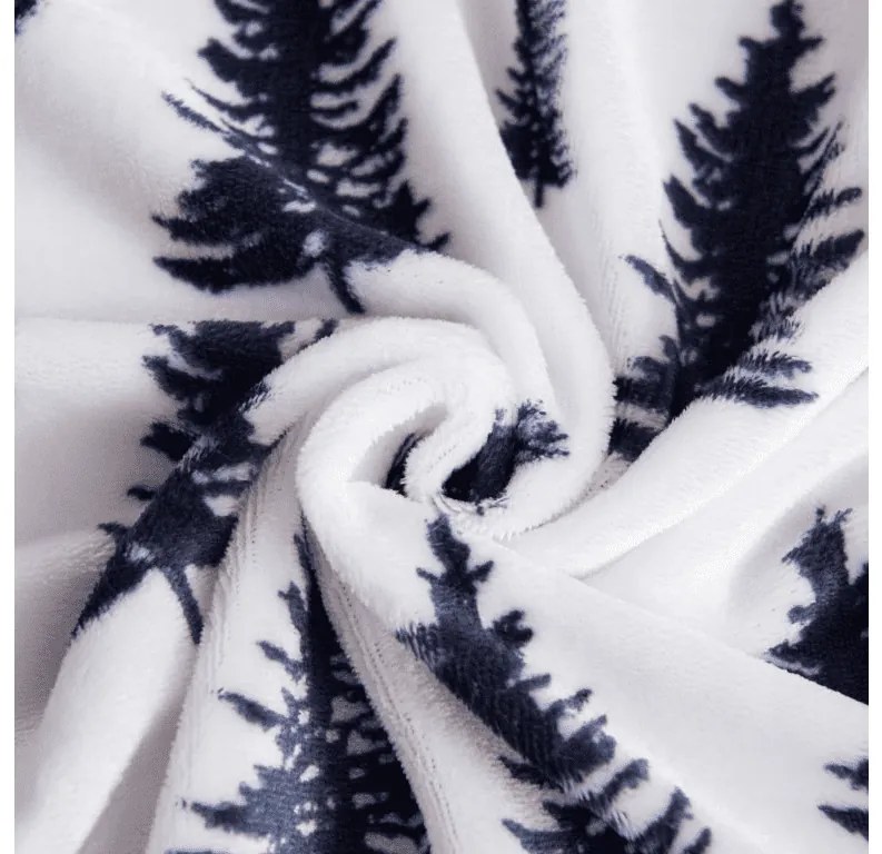 Sada 2 ks mikroplyšových obliečok TWINKLE CHRISTMAS farebné + obliečka mikroplyš SOFT 180x200 cm biela, dvojlôžko