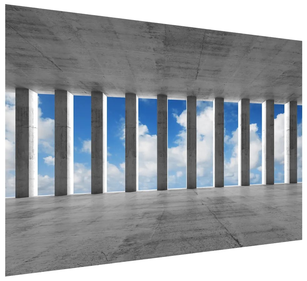 Gario Fototapeta Betónové stĺpy a nebo Veľkosť: 200 x 135 cm, Materiál: Vliesová